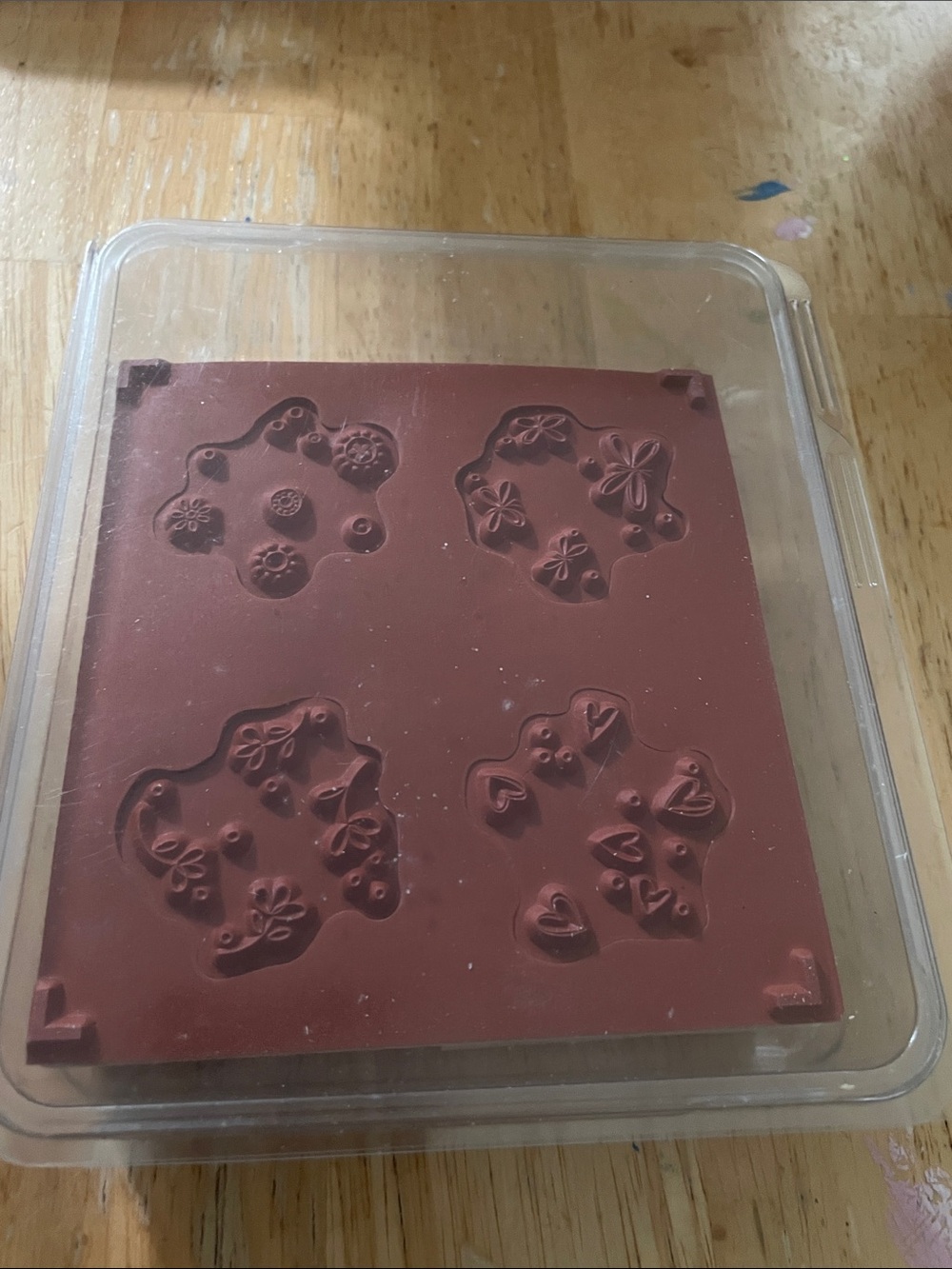 Stampin' Up! Sprinkles Wooden Stamp Set - Natural Wood, Clear Case - Picture 2 of 2